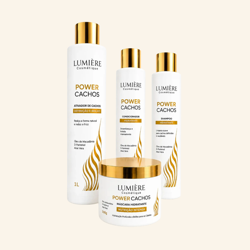 Kit Tratamento Completo Lumière Cosmétique Power Cachos (4 Itens)